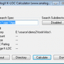 AnalogX K-LOC Calculator freeware screenshot