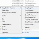 Copy Path to Clipboard freeware screenshot