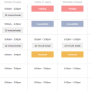 Express Schedule Scheduling Software freeware screenshot