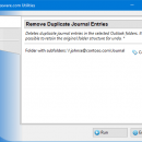 Remove Duplicate Journal Entries freeware screenshot