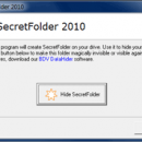 BDV SecretFolder freeware screenshot
