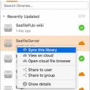 Seafile for Mac freeware screenshot