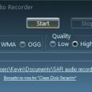 Solway's Audio Recorder freeware screenshot
