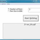 File Splitter freeware screenshot