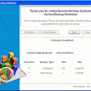 Online Backup Estimator freeware screenshot