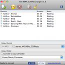 Free WMA to MP3 Changer MAC freeware screenshot