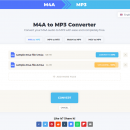 M4A to MP3 Converter freeware screenshot