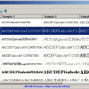 WinFontsView freeware screenshot