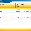 BackUp Maker freeware screenshot