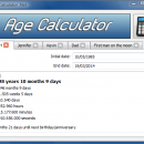 Age Calculator .Net freeware screenshot