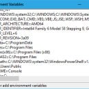 EnvarList freeware screenshot