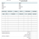 Commercial Invoice Template freeware screenshot