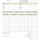 Commercial Invoice Template freeware screenshot