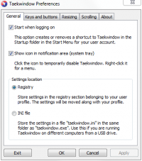 Taekwindow freeware screenshot