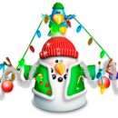 Snowman Garland freeware screenshot