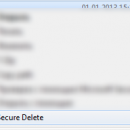 Secure Delete freeware screenshot