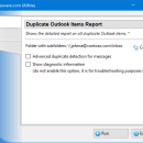Duplicate Outlook Items Report freeware screenshot
