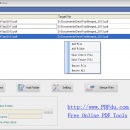 PDFdu Free Merge PDF Files freeware screenshot