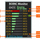 BOINC Monitor freeware screenshot