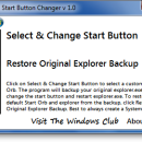 Windows 7 Start Button Changer freeware screenshot