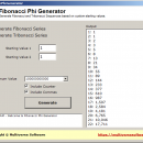 Fibonacci Phi Generator freeware screenshot