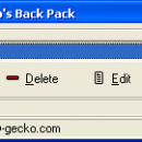 Crazy Gecko's BackPack freeware screenshot