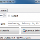 AutoShutdown Scheduler freeware screenshot