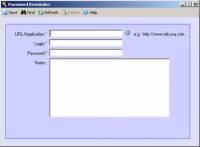 Password Reminder freeware screenshot