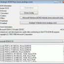AnalogX ACM Properties freeware screenshot