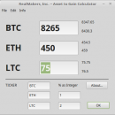 Asset to Gain Calculator freeware screenshot