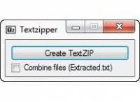 Text Zipper freeware screenshot