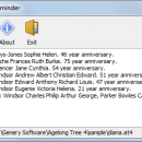 Agelong Tree Reminder freeware screenshot