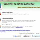 Wise PDF to Office Converter freeware screenshot