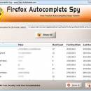 Firefox Autocomplete Spy freeware screenshot