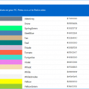 KnownColorLister freeware screenshot