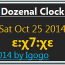 Dozenal Clock freeware screenshot