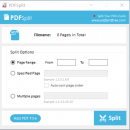 PDFSplitFree freeware screenshot