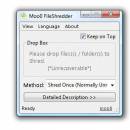 Moo0 FileShredder freeware screenshot