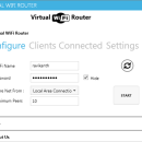 Virtual WiFi Router freeware screenshot