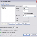 Sizer freeware screenshot