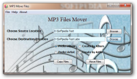 MP3 Move Files freeware screenshot