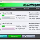 My Defragmenter freeware screenshot