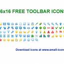 16x16 Free Toolbar Icons freeware screenshot