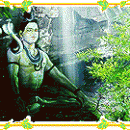 Lord Shiva meditating at the Waterfall freeware screenshot