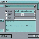 QuickSender freeware screenshot