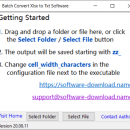 Batch Convert Xlsx to Txt Software freeware screenshot