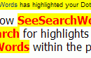 SeeSearchWords freeware screenshot