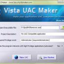 Vista UAC Maker freeware screenshot