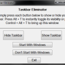 Taskbar Eliminator freeware screenshot