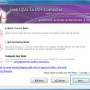 Qconverter Free DjVu to PDF freeware screenshot